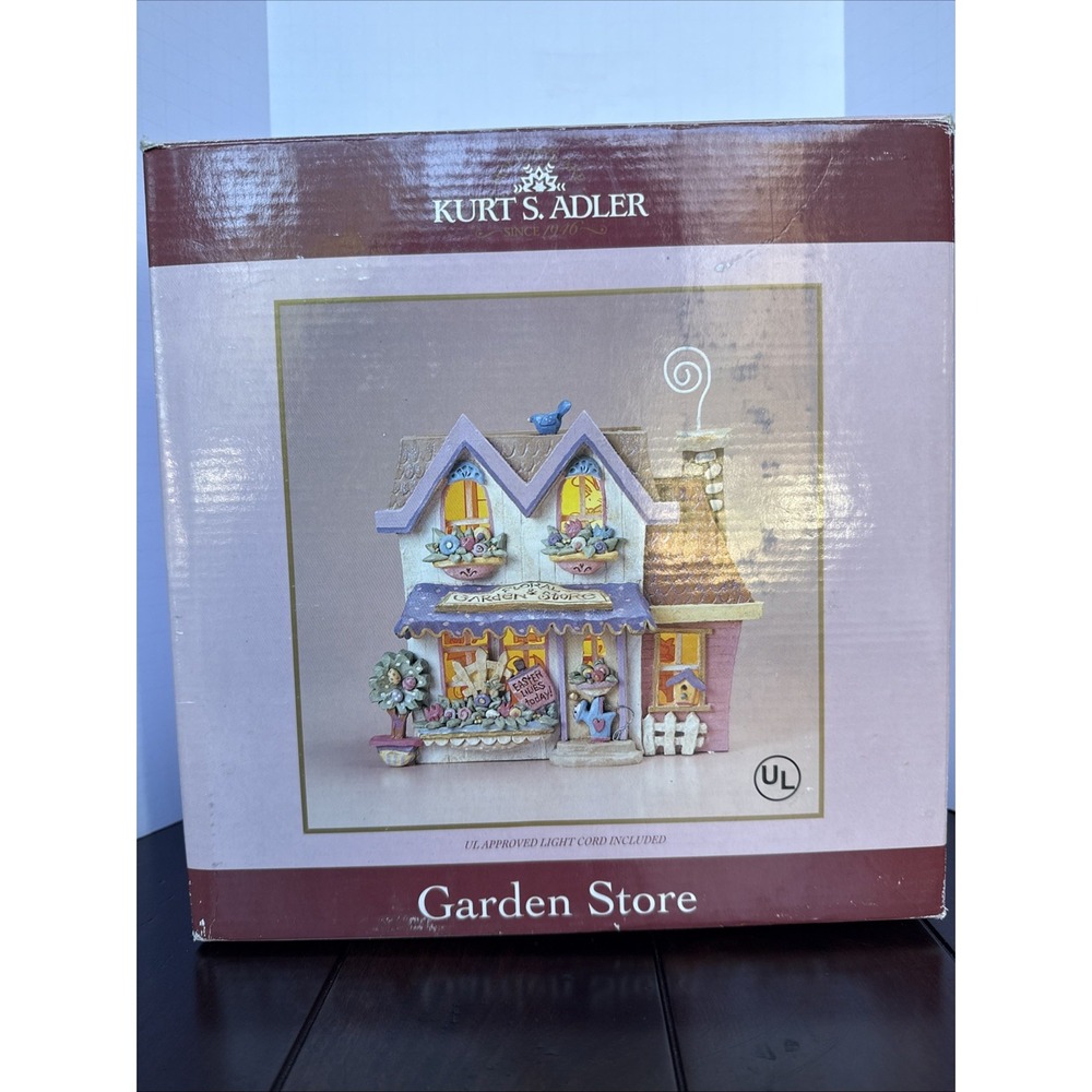 Kurt‎ Adler Spring Floral Garden Store Easter Lighted House Home Decor READ - Picture 10 of 16
